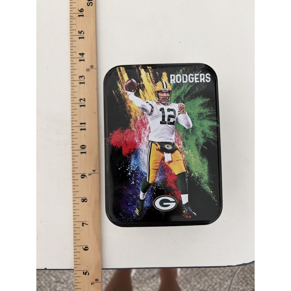 aaron rodgers green bay packers panini color blast collector tin